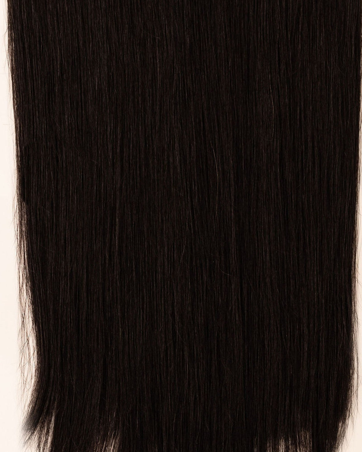 LTS Classic Lace Clip-In 9 Piece Natural Black 1B Hair Quality Close Up