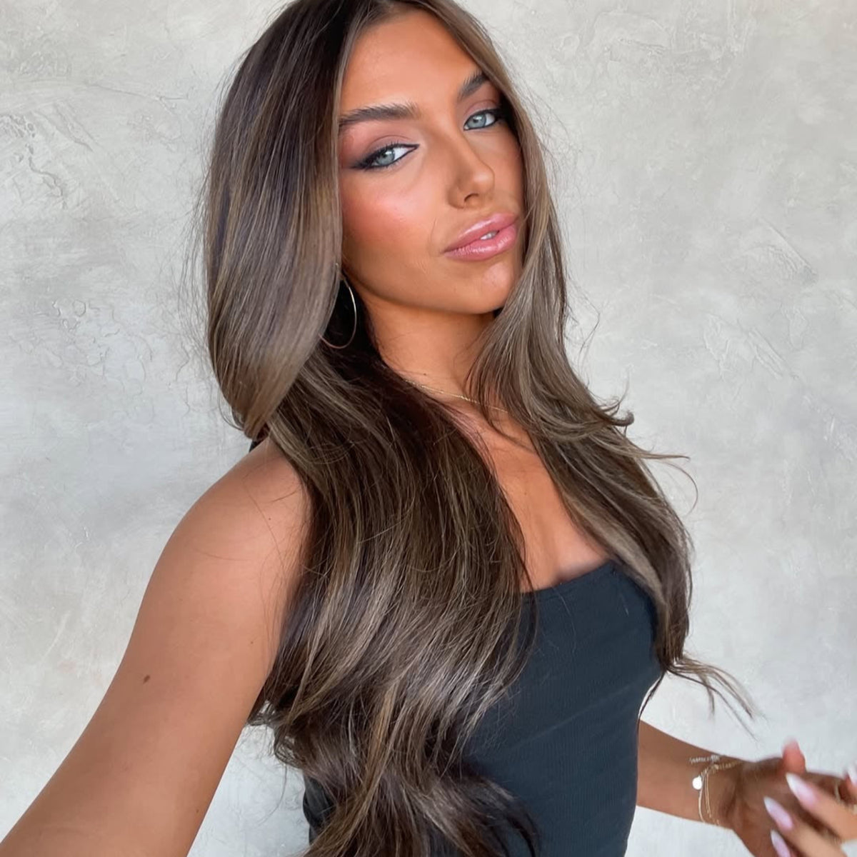 Love_The_Style_Human_Remy_Halo_Hair_Extension_Shade_5_Mocha_Medium_Brown