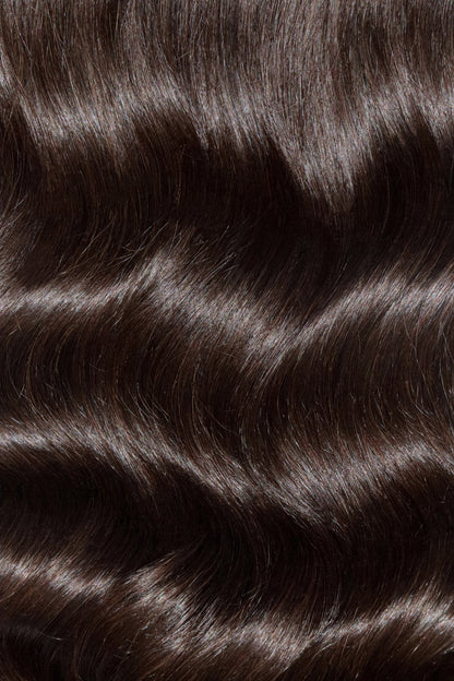 Love The Style Human Remy Hair Extensions Shade 1B Natural Black swatch