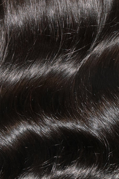 Love The Style Human Remy Hair Extensions Shade 1 Jet Black swatch