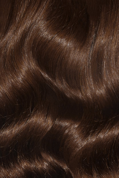 Love The Style Human Remy Hair Extensions Shade 5 Mocha Medium Brown swatch