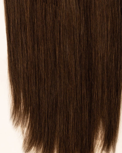 LTS Classic Lace Clip-In 9 Piece Mocha Medium Brown 5 Hair Quality Close Up