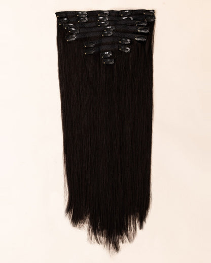 LTS Classic Lace Clip-In 9 Piece Natural Black 1B Full Product