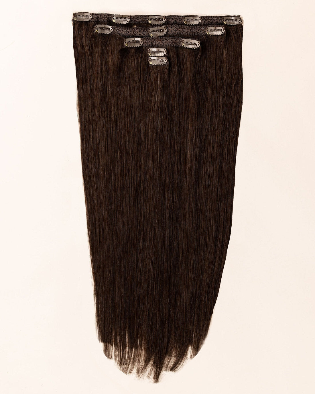 LTS Classic Lace Clip-In 5 Piece Dark Chocolate Brown 2 Full Product