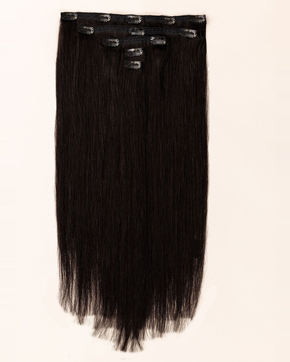LTS Classic Lace Clip-In 5 Piece Natural Black 1B Full Product