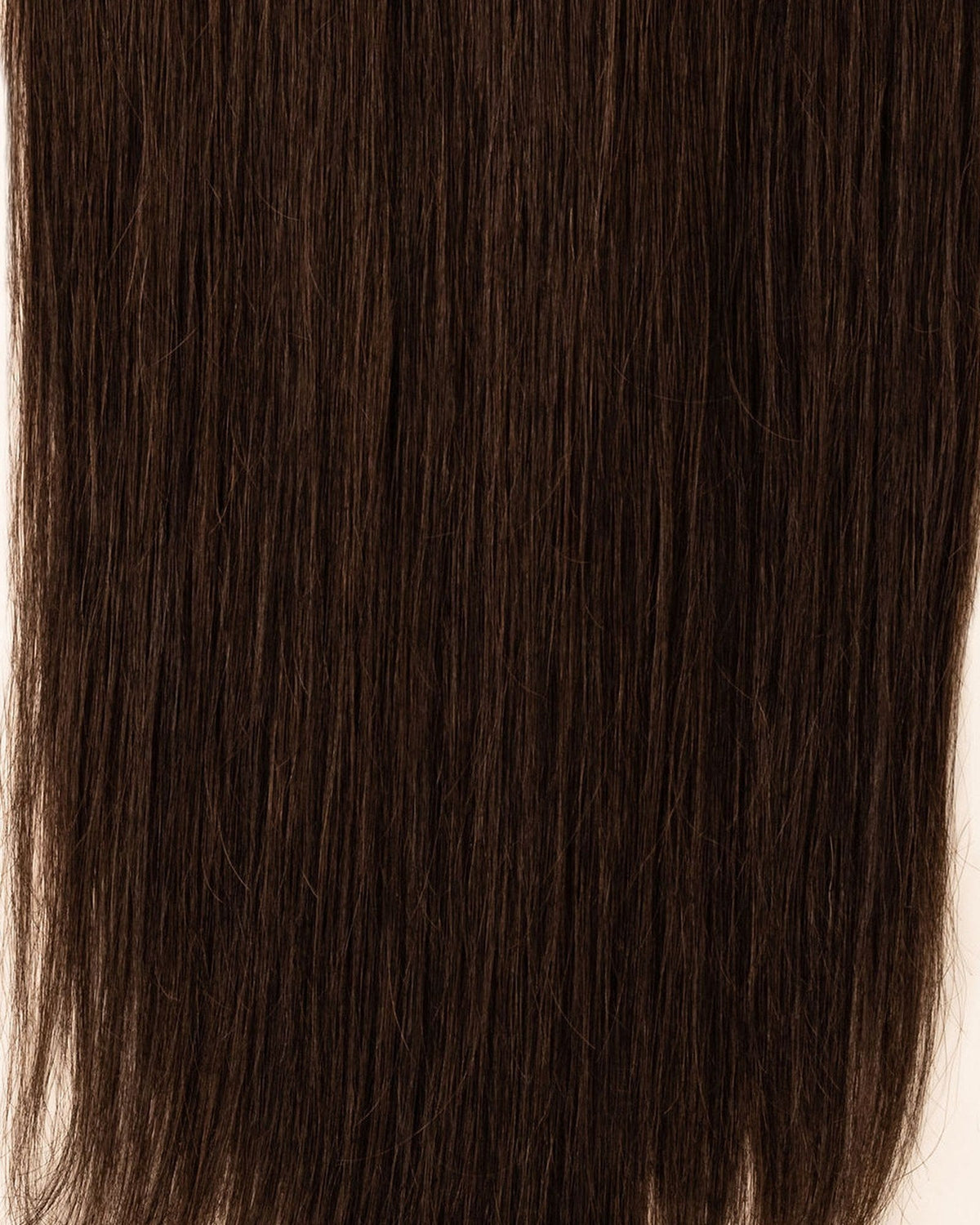 LTS Invisible Clip-In 9 Piece Dark Chocolate Brown 2 Hair Quality Close Up