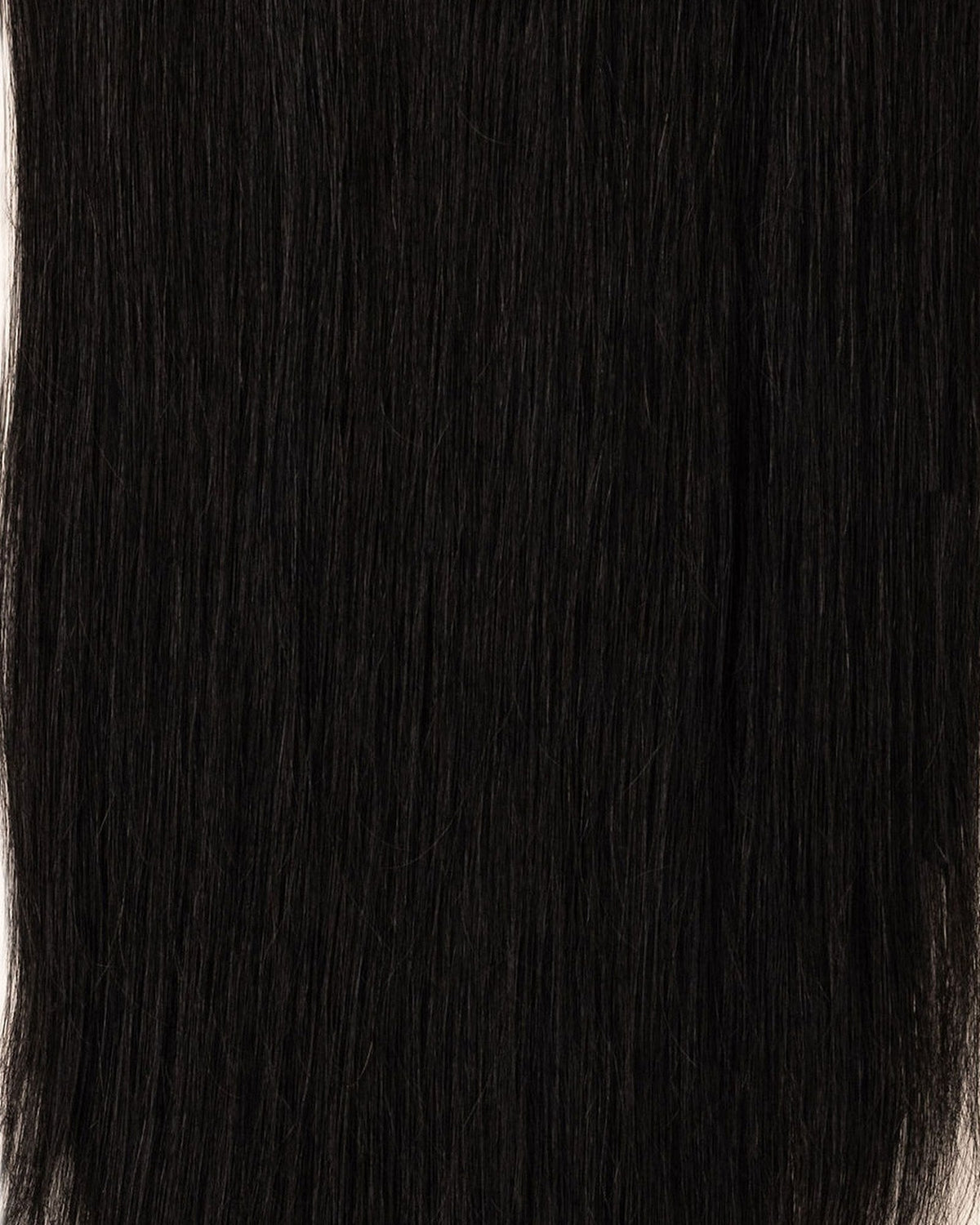 LTS Invisible Clip-In 9 Piece Jet Black 1 Hair Quality Close Up
