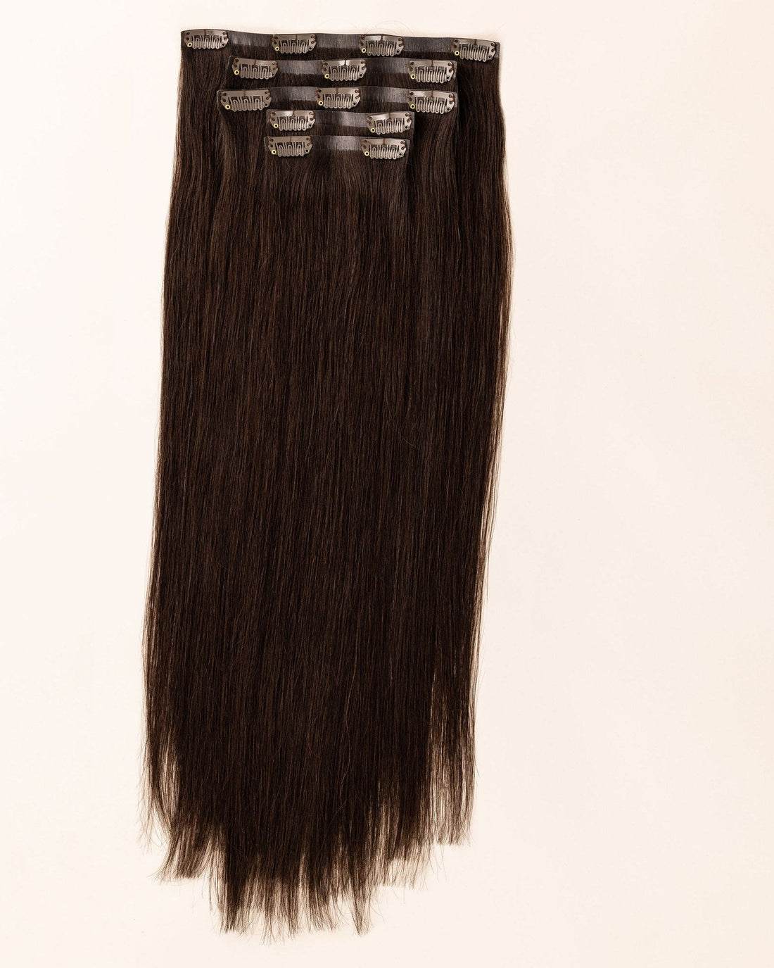 LTS Invisible Clip-In 5 Piece Dark Chocolate Brown 2 Full Product