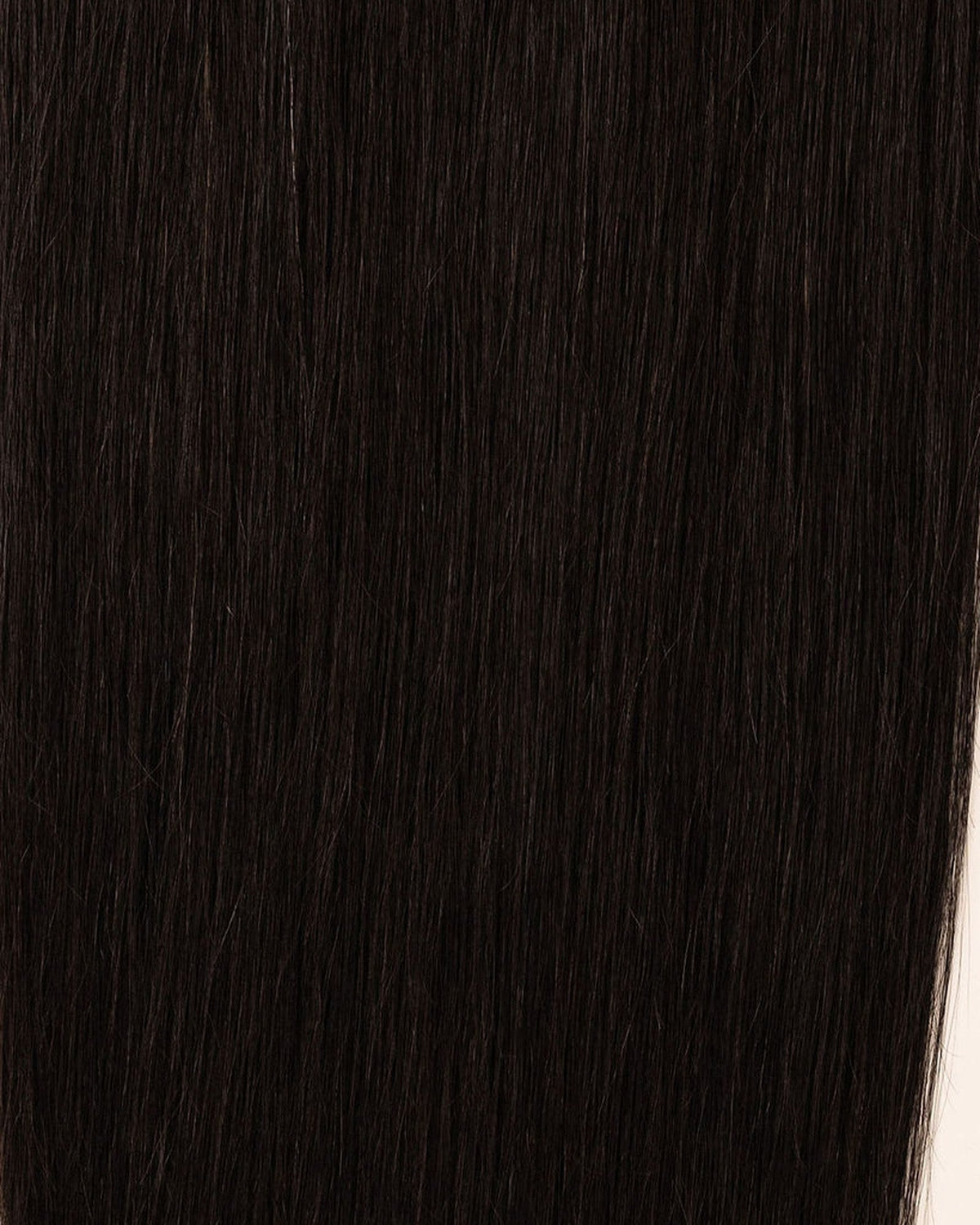 LTS Invisible Clip-In 5 Piece Jet Black 1 Hair Quality Close Up