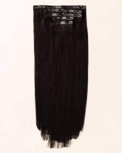 LTS Invisible Clip-In 5 Piece Natural Black 1B Full Product