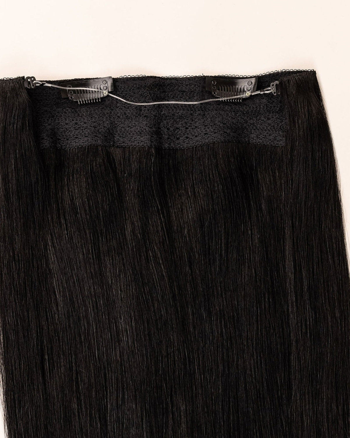 LTS Classic Lace Halo Jet Black 1 Attachment Close Up