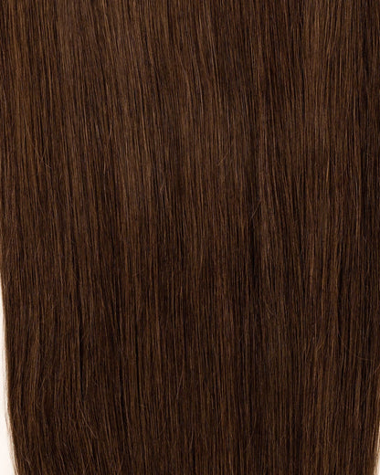 LTS Classic Lace Halo Mocha Medium Brown 5 Hair Quality Close Up