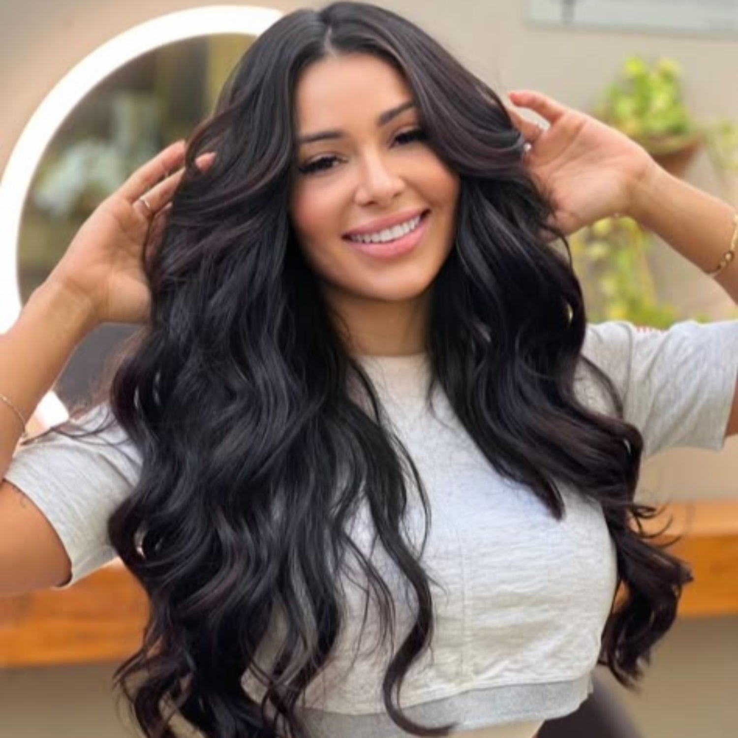 Love_The_Style_Invisible_Clip_In_2_Piece_Face_Framers_Black_Brunette_Shade_1B_Natural_Black