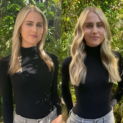 Love The Style Seamless Clip In Human Remy Hair Extensions 9 Piece Shade 613 Beach Blonde