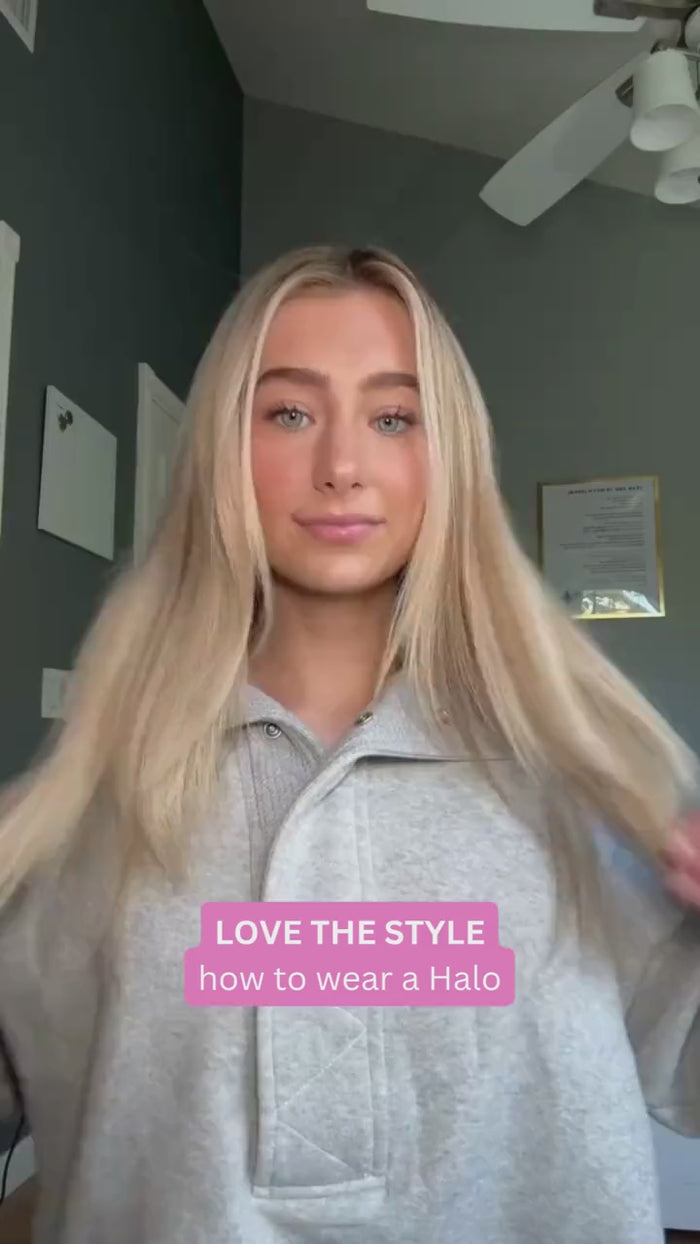 How to apply a Halo hair extension